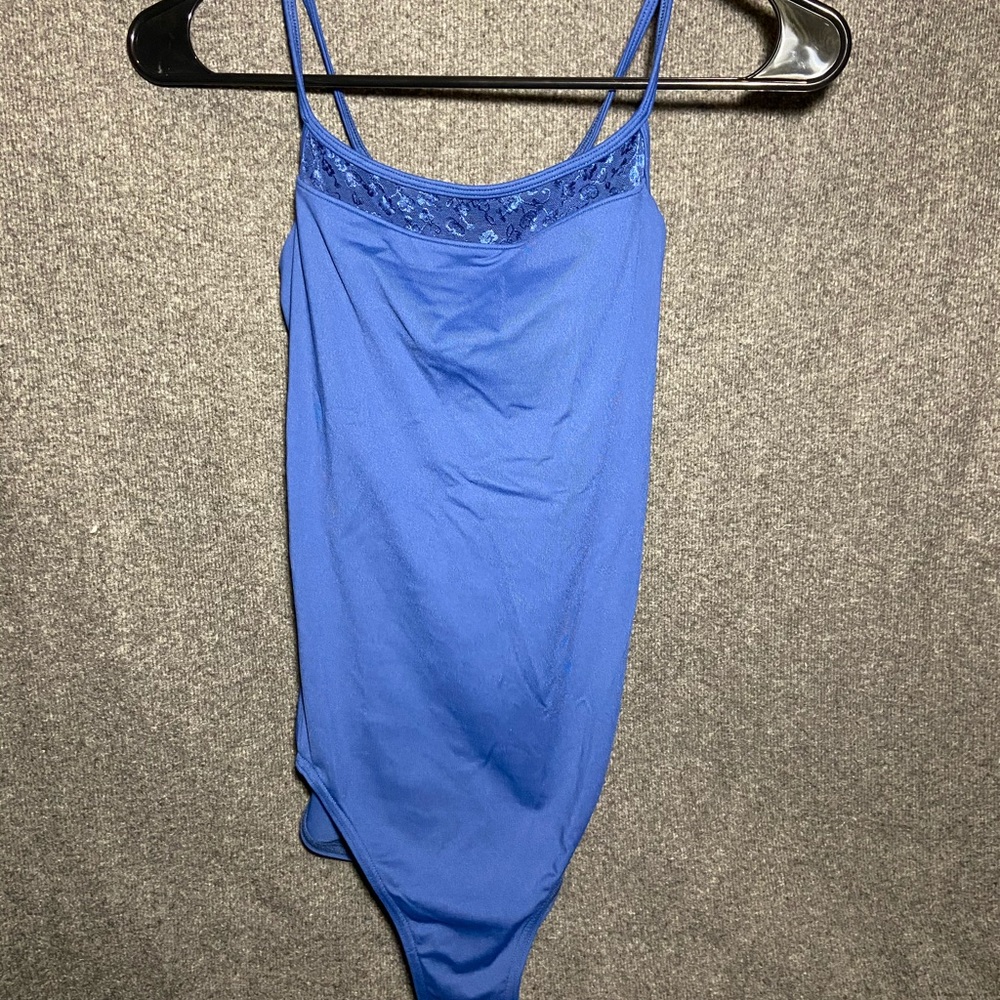 Blue leotard